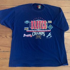 VINTAGE 1992 National League Champs Atlanta Braves T-Shirt